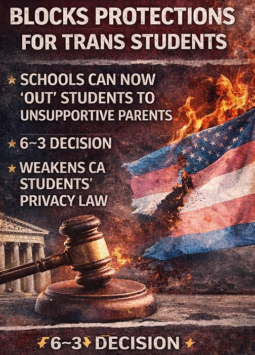 Supreme Court Blocks California Protections for Trans Students