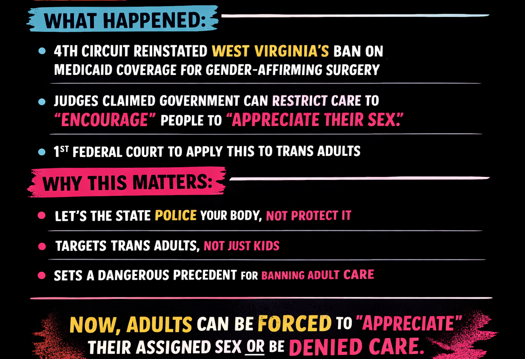 The Fourth Circuit Just Said States Can Force Adults to “Appreciate Their Sex.” Yes, Really.
