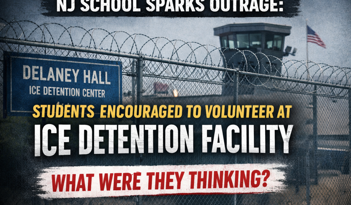 🚨 New Jersey School Sparks Outrage After Suggesting Students Volunteer at ICE Detention Facility