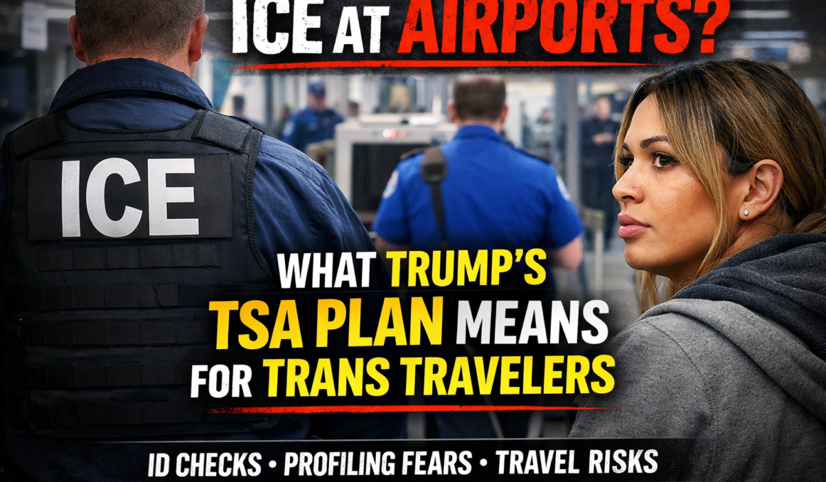 ✈️ ICE at the Airport? What Trump’s TSA “Backup Plan” Could Mean for Trans Travelers