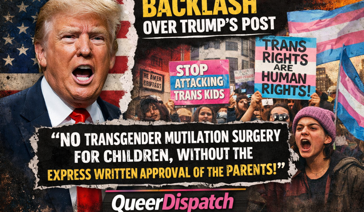 Trump Sparks Backlash After Posting: “No Transgender Surgery for Children Without Parental Approval”