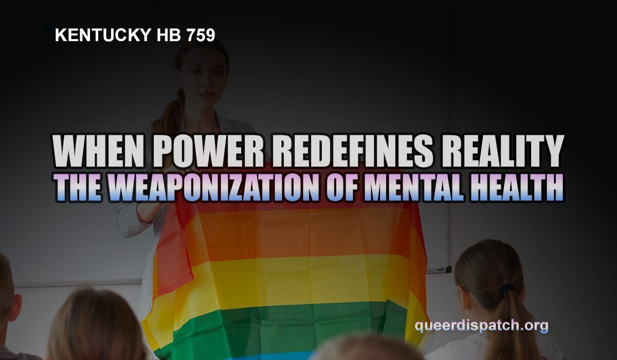 When Power Redefines Reality: Kentucky’s HB 759 and the Weaponization of Mental Health